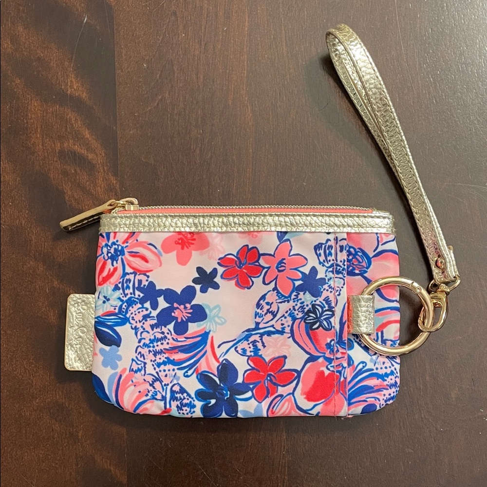 NEW Lilly Pulitzer Wristlet with Key Ring